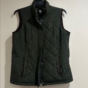 Avenue Olive Quilted Puffer Vest